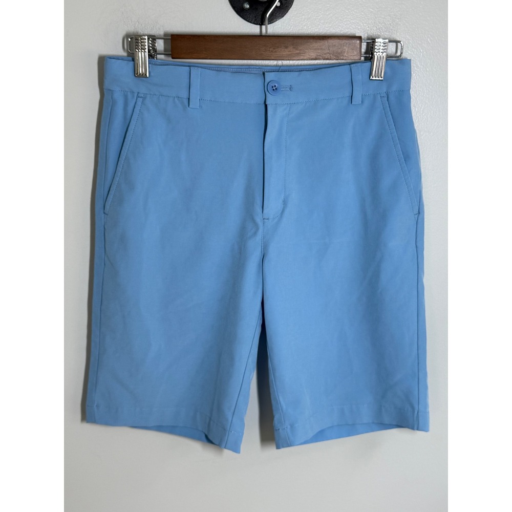 Vineyard Vines Boys Performance Shorts Light Blue Size 18 Golf Active Stretch